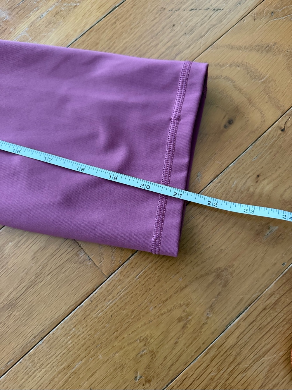 Lululemon Ready To Race Moss Rose Pink 21” Crop Leggings Size 12 - Picture 14 of 15